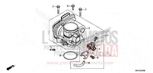 CORPS DE PAPILLON GL1800DAL de 2020
